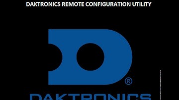 How to run a test pattern using the Daktronics remote display configuration utility.