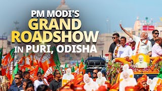 LIVE: PM Modi's roadshow in Puri, Odisha today | Lok Sabha Election 2024