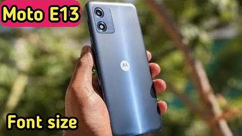 Font Style In Moto E13, How To Change Font Style In Moto E13, Moto E13 Font Style Setting,