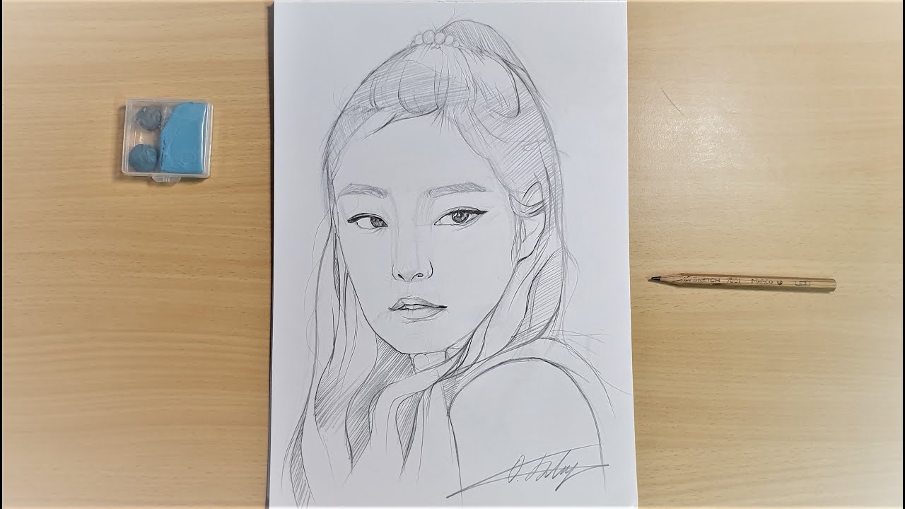 Drawing Sketch BlackPink - Jennie Kim 