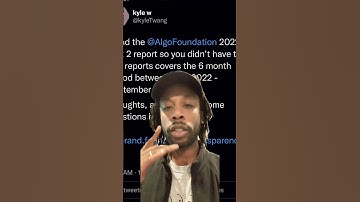 Algorand Foundation Transparency Report | Reaction Video #algofam