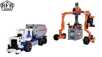 Lego Technic 42062 | Container Yard | Lego Speed Build Review | Model B