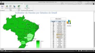 Indicador de Mapa   Estados do Brasil