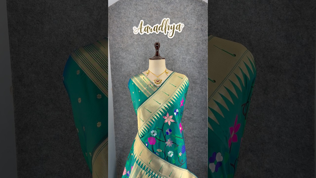 Janhvi Kapoor–Inspired Kanchivaram Paithani Silk Saree
