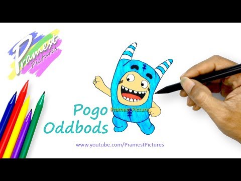 Oddbods Pogo Cara Menggambar Dan Mewarnai Gambar Kartun Untuk Anak