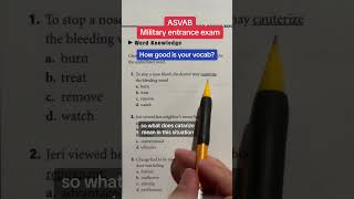 ASVAB AFQT Word Knowledge Vocab 1