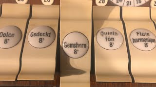 Gemshorn 8 Pipe Organ Stop Demonstration