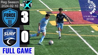 De Anza Force 10B 30 Bay Area Surf 10B | MLS Next U14 | 20240211 | FG