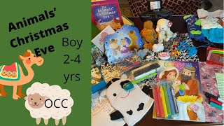Operation Christmas Child shoebox unboxing-Boy aged 2-4 years-Christmas Eve Animals theme Profile