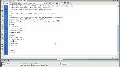 HTML Tutorial Bulleted Unordered Lists Training Lesson 6.2