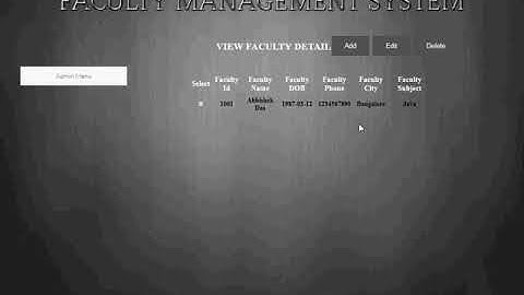 Faculty Management System