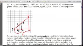 Math 8 Chapter 6 Lesson 2:  Moe congruence and Similarity