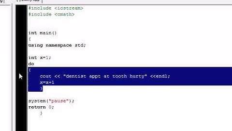 C++  Tutorial - 14 - Do While Loop.avi