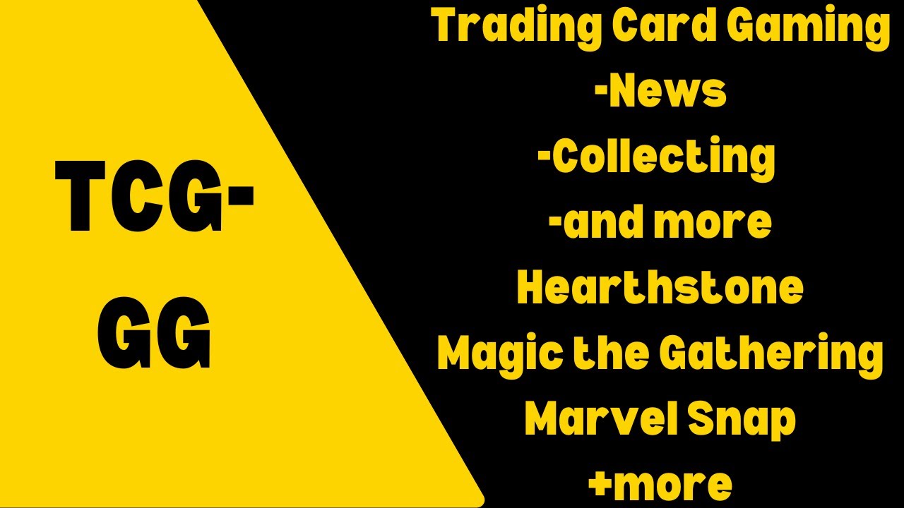 Introduction To TCG-GG a Trading Card Game Channel