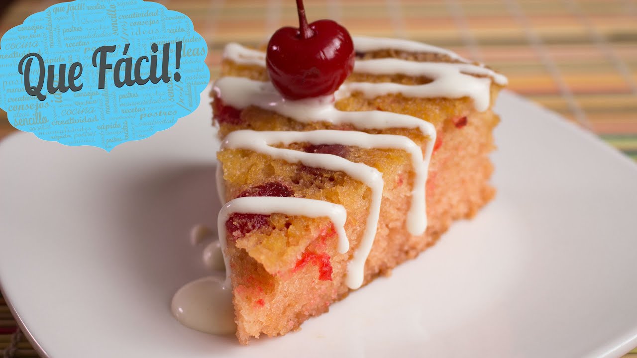 Pastel de Cereza Que Fácil! YouTube
