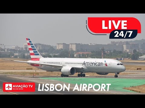 🔴 LIVE 24/7 Lisbon Airport Live Cam 13.08.2026 • Plane Spotting • Direto Aeroporto Lisboa Ao Vivo