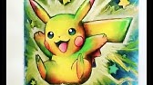 ピカチュウのぬりえを百均の色鉛筆で塗ってみた ポケモン Youtube