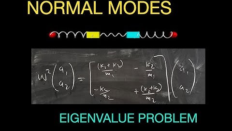 Classical Mechanics: Finding Normal Modes for Coupled Oscillators with the Eigenvalue Problem