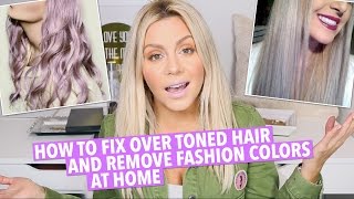 How To Fix Over Toned Hair At Home