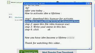 how to activate idm lifetime