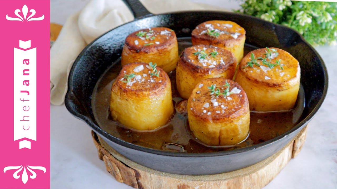 THE BEST ROASTED POTATOES IN THE WORLD! FONDANT POTATOES YouTube