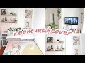 SMALL BEDROOM MAKEOVER (aesthetic and cozy room + room tour)