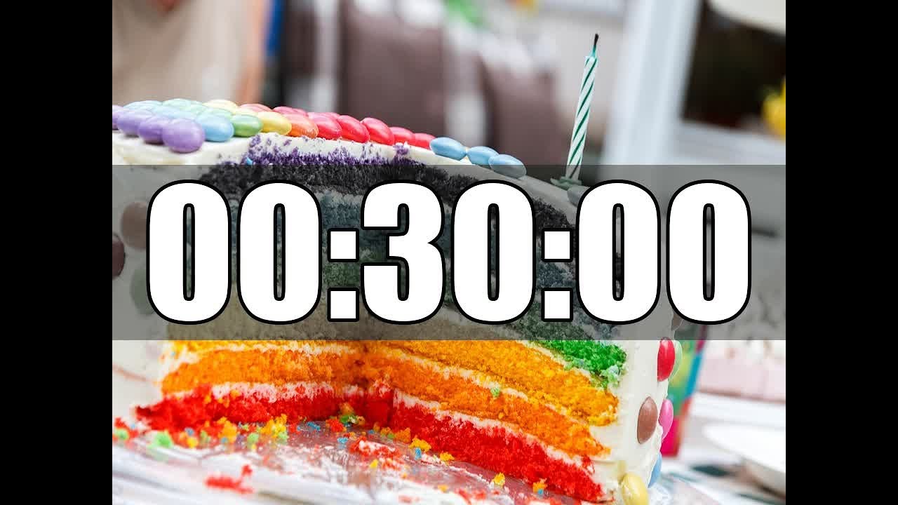30Minutes Birthday Timer Countdown Tik Tok in Last 10 Seconds YouTube