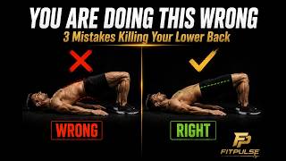 Stop Doing Glute Bridges Like This — It's Destroying Your Lower Back. #gym #musclebuliding #muscle