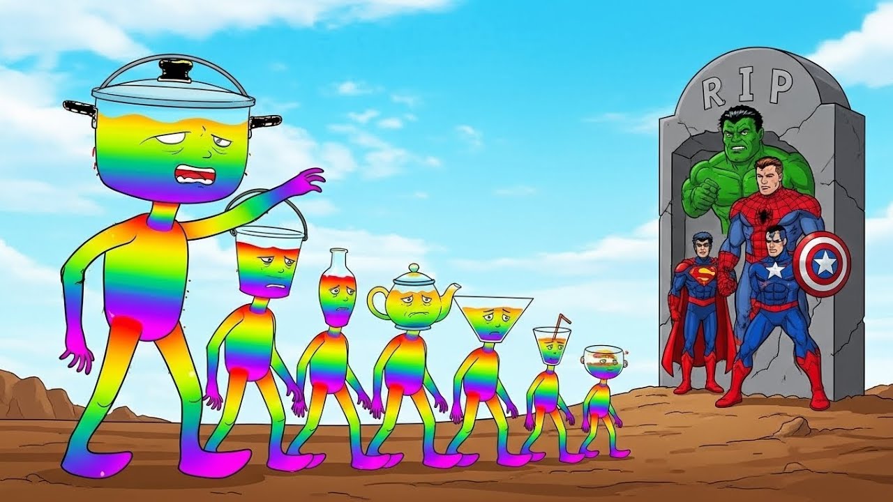 Игра «Длинная горка» с коровой, слоном, гориллой, бегемотом, тигром, 3D-игра с животными, забавны...