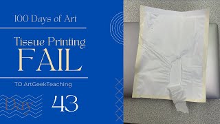Mixed Media | Tissue Paper Printing | Easy Mixed Media