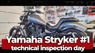 Preparing motorcycle for technical inspection | Yamaha Stryker #1