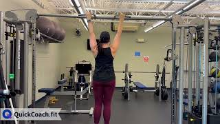 Bodyweight Scapular Pull Ups | Exercise Demo | Coaching Software | QuickCoach screenshot 2