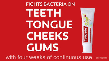 Fights bacteria on the teeth, tongue, cheeks and gums for 12 hours *w/ four weeks of continuous use