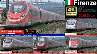 FRECCIAROSSA, Italo running in Firenze Rifredi