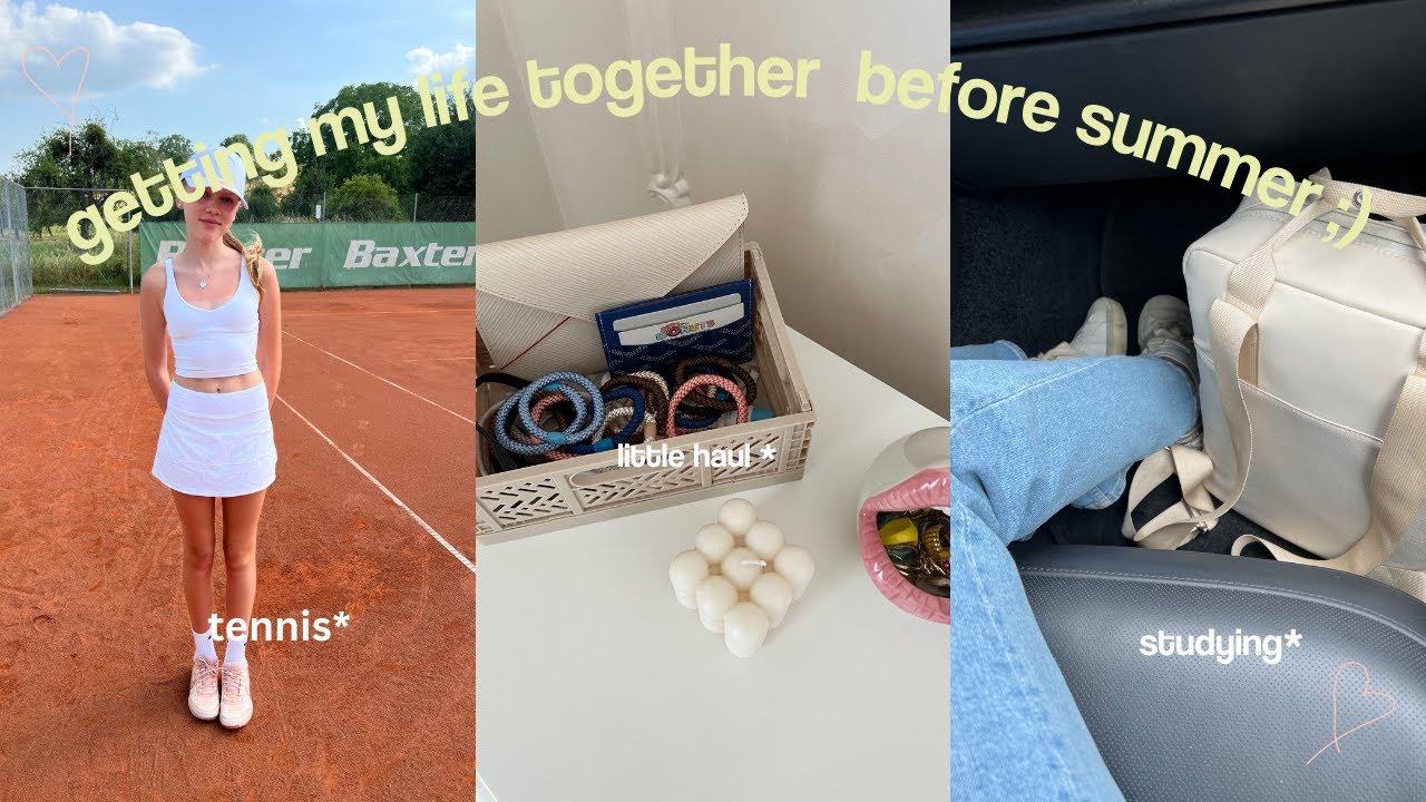 getting my life together before summer ;)  ( studying , cleaning , tennis ..)