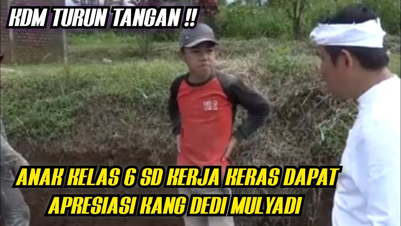 HEBAT ‼️KERJA KERAS ANAK KELAS 6 SD DAPAT APRESIASI KANG DEDI MULYADI 