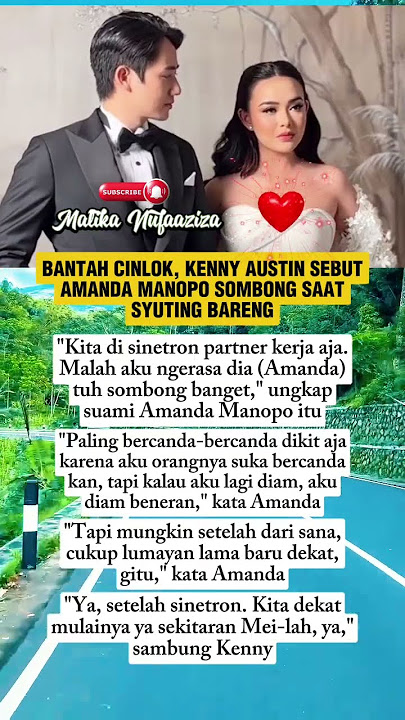 Bantah Cinlok, Kenny Austin Sebut Amanda Manopo Sombong Saat Syuting Bareng #cintayasmin #cinlok