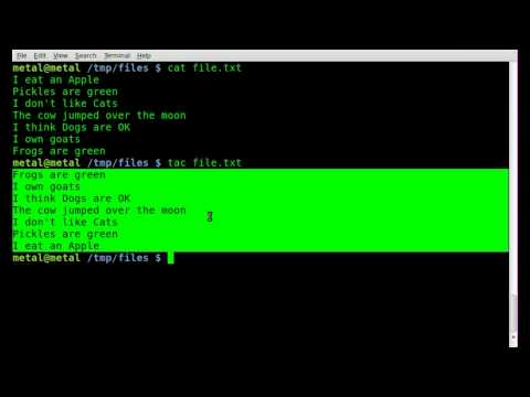 BASH Quick Tip - Reversing a Text File - Linux