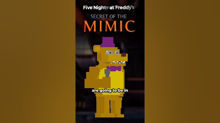 Fredbear is BACK #secretofthemimic
