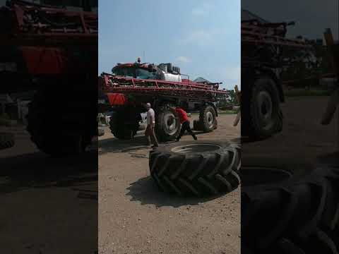 changing sprayer tires