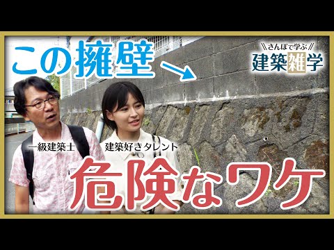 【キケンな擁壁】崩れてしまう危ない擁壁の特徴は？「擁壁天国・横須賀」で一級建築士と学ぶ！《さんぽで学ぶ建築雑学 vol.7》