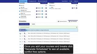 Scheduling Classes @ SUNY Morrisville--College Scheduler