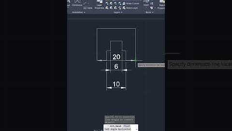 AutoCAD Tips 7 Adjust Space Between Dimensions #Shorts