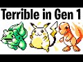 Gen 1 pokmon were hilariously bad