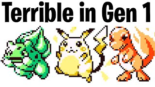 Gen 1 Pokémon were HILARIOUSLY Bad
