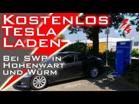kostenlos Tesla laden - Bei SWP in Hohenwart und Würm