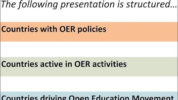 Open practices and the implications for education & OER: The Policy Context
