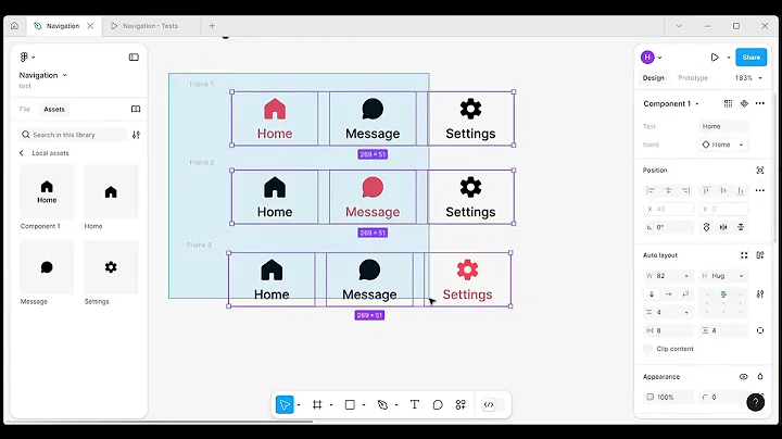 🎨 Design a Stunning Navigation Bar in Figma: Step-by-Step Tutorial 🖥️