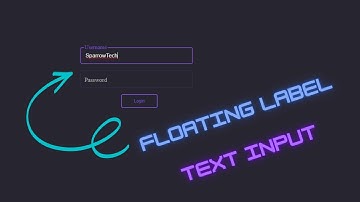 How to Create floating Label Text Input  ||  Using HTML CSS & JS   ||  Floating Label .