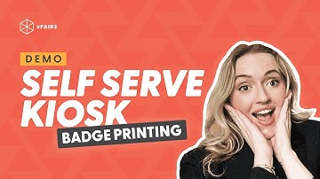 How Does the vFairs Self-Serve Kiosk Work for Badge Printing?